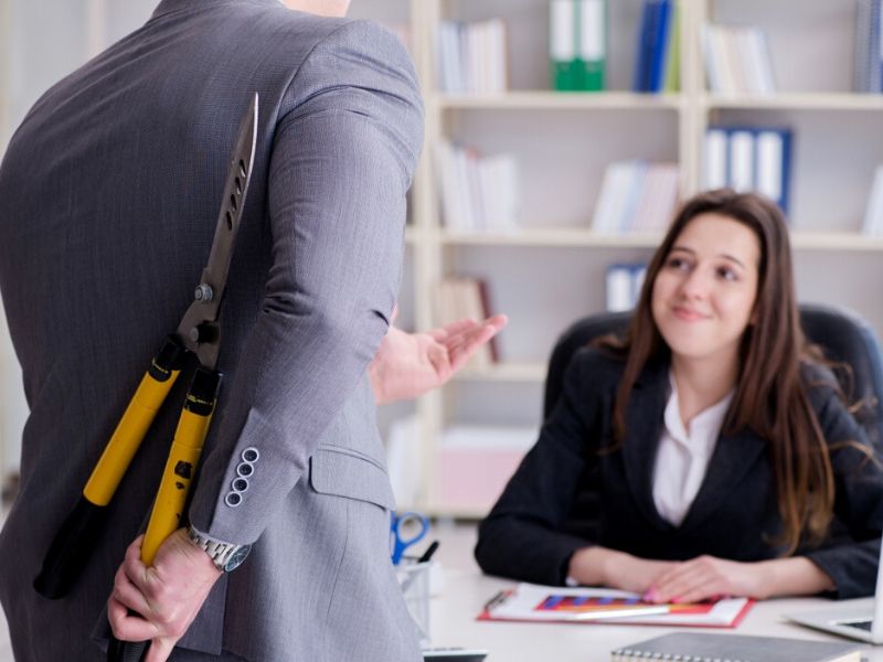 office conflict between man and woman