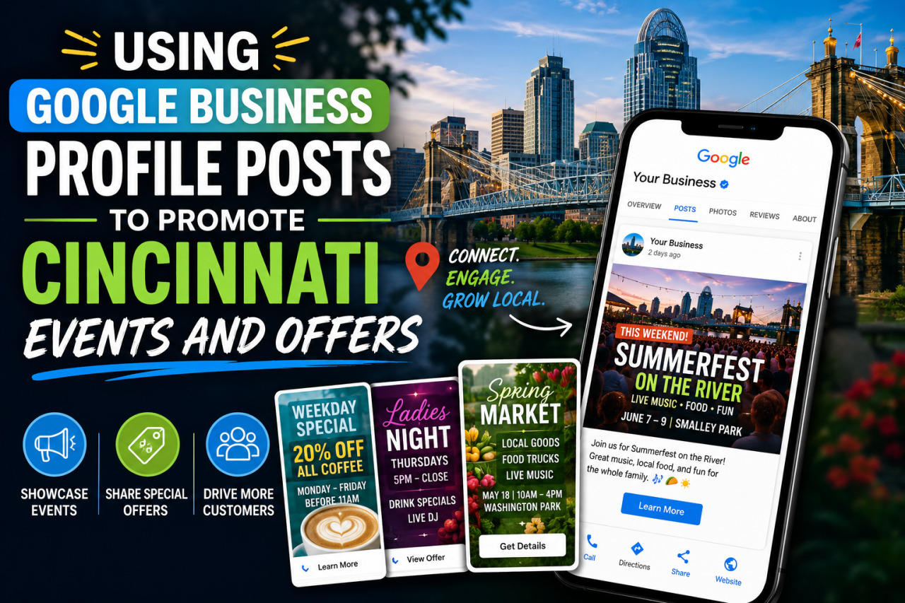 Using Google Business Profile Posts to Promote Cincinnati Events and Offers