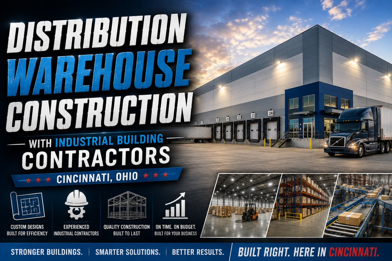 Distribution Warehouse Construction with Industrial Building Contractors Cincinnati Ohio